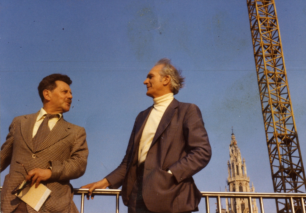 Stanisław Frenkiel with Marian Pańkowski, Antwerp, 1978, photo: www.umk.pl